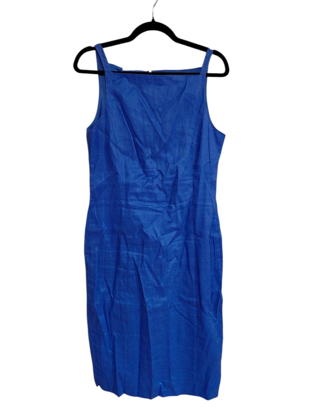 J. Crew Cobalt Square-Neck Sheath Dress